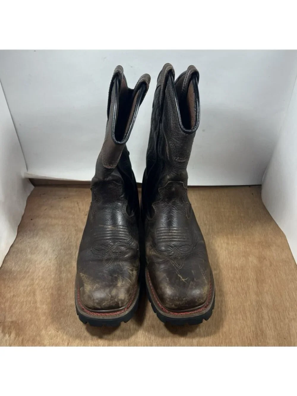 Oliver by Honeywell Men's Size 9 Safety Square Toe Western Work Boot OL10002